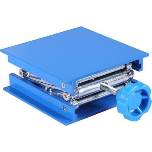 100x100mm Aluminum Oxidation Lifting Platform Lab Jack Adjustable Lab Stand Table Rack Lab-Lift Lifter For Science Experiment