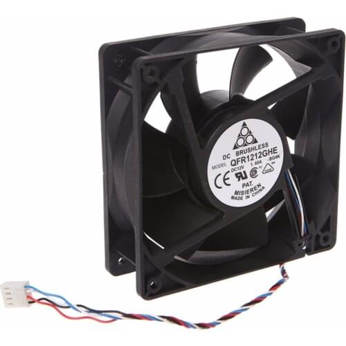 120x120x38mm Brushless DC 12V 1.6A PWM Server Cooling Fan For Delta AFC1212DE