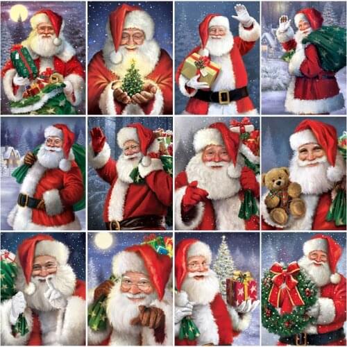 5D Diamond Painting Christmas diamond embroidery Diamonds Christmas tree Picture Full Square Drill Diamond embroidery by photo G