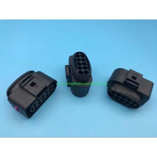 Free shipping 10 hole automotive waterproof connector, used for efi engine, with terminal and waterproof plug 10P