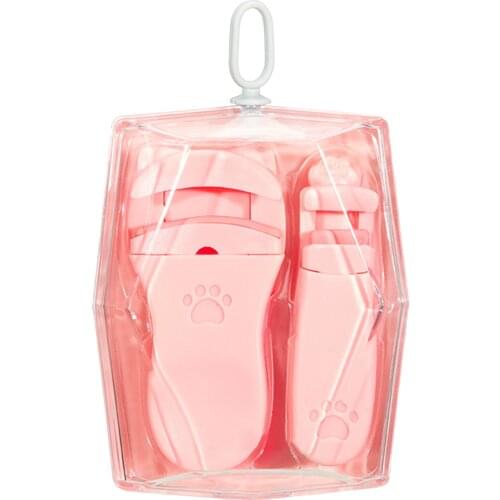 2pcs/set For Beginner Eyelash Curler Tool Fast Easy Apply Cosmetics Refill Pad Accessories Home Lift Manual Portable Clip