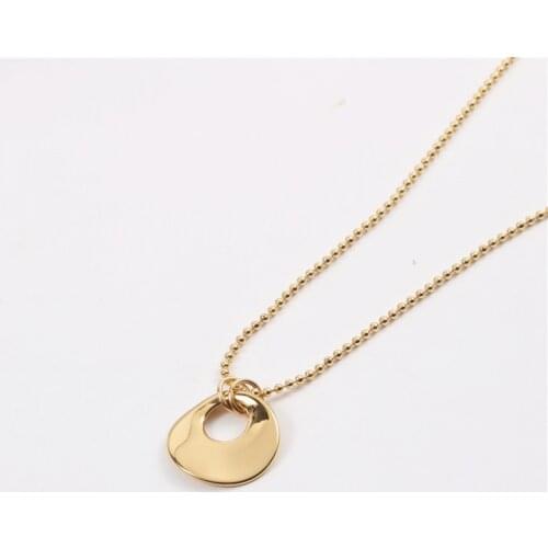 Joolim Jewelry PVD Gold Finish Classical Siren Pendant Necklace Stylish Stainless Steel Necklace