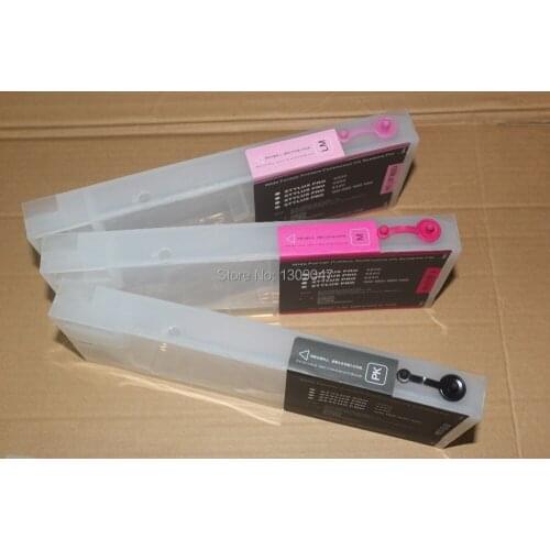 Free shipping with 1set chip compatible cartridge refillable cartridge for Ep Stylus Pro 4880 printer