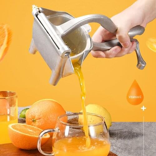 Multifunctional Manual Orange juicer lemon pomegranate juice squeezer pressure Fruit juicer Press Household Silver Aluminum Allo