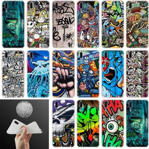 Soft Silicone Case graffiti wallpaper For Huawei P40 P30 P20 Pro P10 Plus Lite P Samrt Z 2019 E 2020