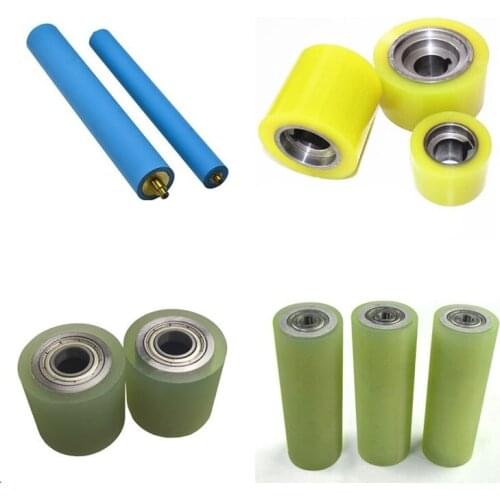 Non standard customized polyurethane cots customized rubber roller roller wear resistant rubber silicone high temperature resist