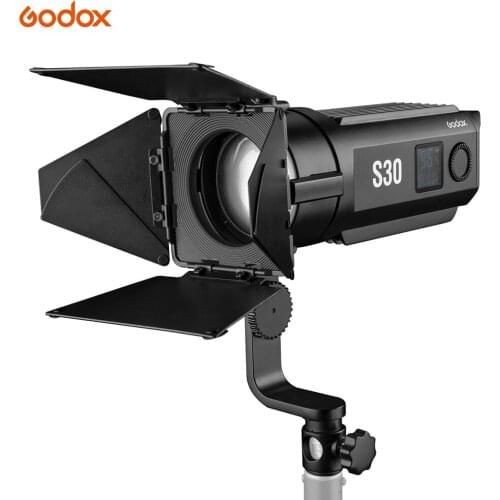 Godox S30 for Wedding Portrait Video Photography Lighting lamp 30W Focusing LED Spotlight Adjustable Brightness 5600K CRI 96