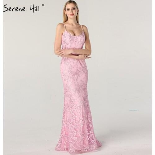 Spaghetti Straps Dubai Design Lilac Sexy Mermaid Evening Dresses Long 2020 Real Photo Sleeveless Tulle Evening Gowns BLA6673