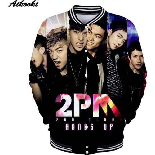 Popular Singer 2PM 3D Baseball Jacket Sweatshirt Men Women fashion Jacket 3D jacket cool boy girl favorite 2PM streewear Jacket