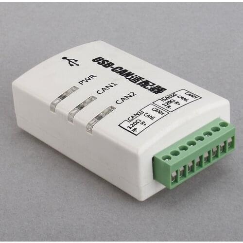 Professional 2 Ports USB-CAN USB CAN BUS USBCAN II CANopen J1939 DeviceNet Analyzer ZLG, English Manual and Software