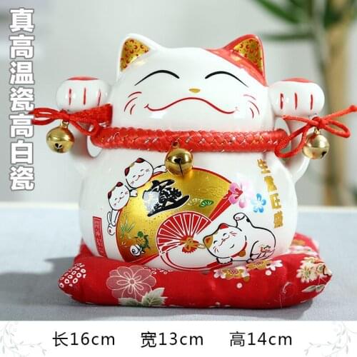 Manufacturers selling ceramic Lucky Cat ornaments medium business exuberant piggy bank opened a wedding gift money