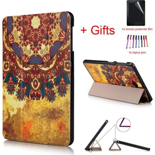 Ultra Slim PU Leather Case For Samsung Galaxy Tab A 10.1 2016 T585 T580 SM-T580 T580N Case Cover +Stylus +Screen Protector