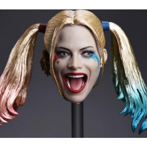1/6 Scale Joker woman Head Sculpt Suitable 12" Female Body Margot Robbie