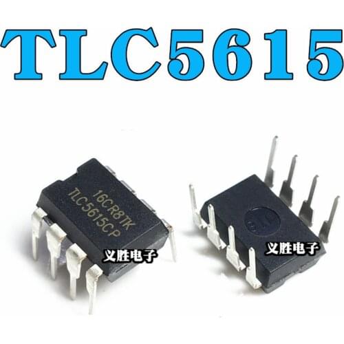 1PCS 10Digital-To-Analog Converter Chip TLC5615CP TLC5615 DIP8 TLC5615CDR TLC5615IDR SOP8