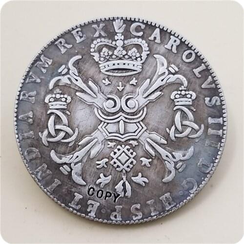 1710 Spanish Netherlands (Brabant) 48 Sols/1 Patagon Patagon - Carlos III (Archduke) COPY COIN