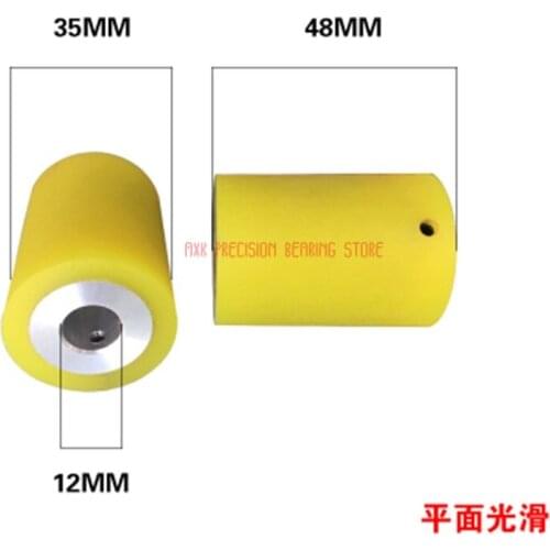 2021 Promotion Real 12*35*48 Plane Smooth Cutting Machine Rubber Wheel Computer Stripping Roller Aluminum Core Plastic Drive