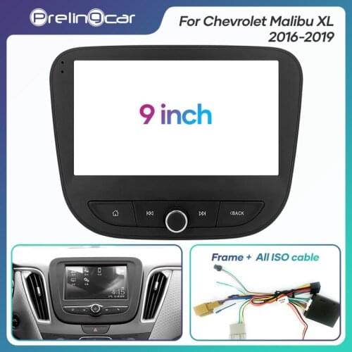 1Din 2Din Car DVD Navigation Radio Fascia Frame For Chevrolet Malibu XL 2016-2019 Stereo Receiver Player Panel Dash Trim Kits