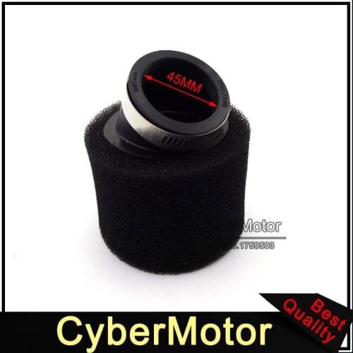 Black Angled Air Filter 45mm Cleaner For 125cc 140cc 150cc CRF XR KLX TTR SSE YCF Thumpstar Pit Dirt Bike Motorcycle ATV Quad