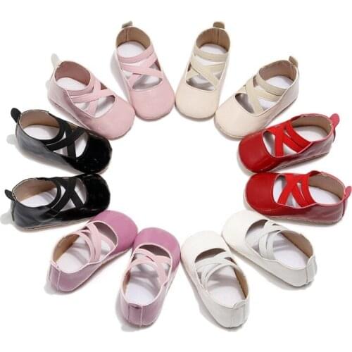 Baby Moccasins Baby Girl Child Shoes PU Leather Princess Crib Shoes Newborn Girl Shoes First Walker 0-24 Month