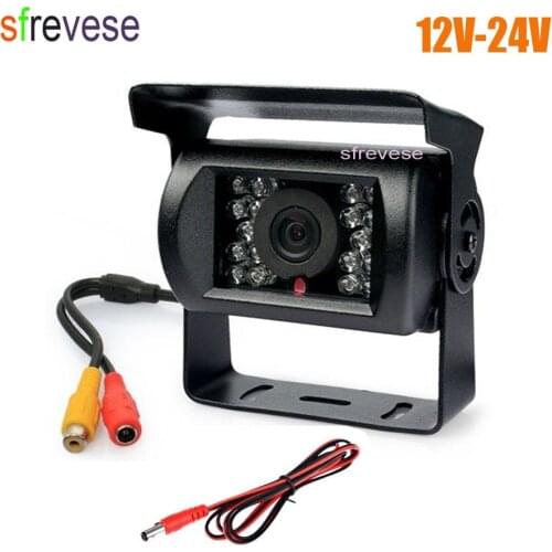 12V-24V 18 LED IR Night Vision Car Rear View Reversing Backup Parking Camera For Bus Truck Motorhom Vehicle