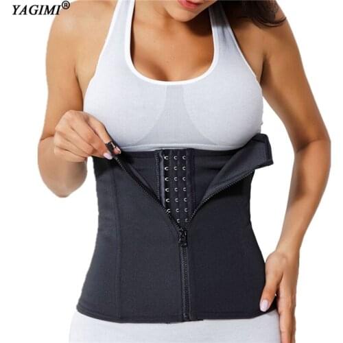 XS-6XL Corset Body Shaper Waist Trainer Cincher Zipper Underbust Weight Loss Slimming Shapewear Fajas Hourglass Belt Women Plus