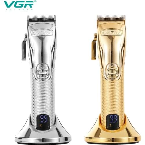 VGR hair clipper full metal LCD digital display electric hair clipper bald electric hair clipper