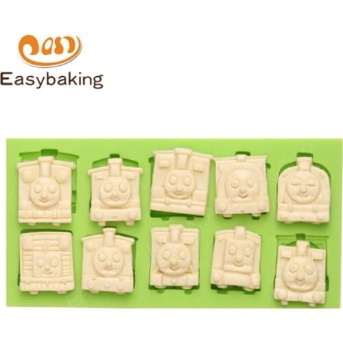 Cute Cartoon Portraits Silicone Fondant Cake Embossing Mould, Biscuit Chocolate Cookie Jelly Mold Baking Tool