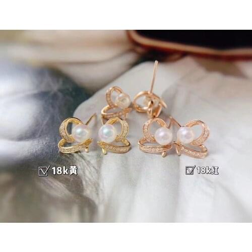 Fashionable Hollow Love Freshwater Pearl Earrings 925 Silver Womens Earrings Simple Wedding Jewelry Korean Earrings