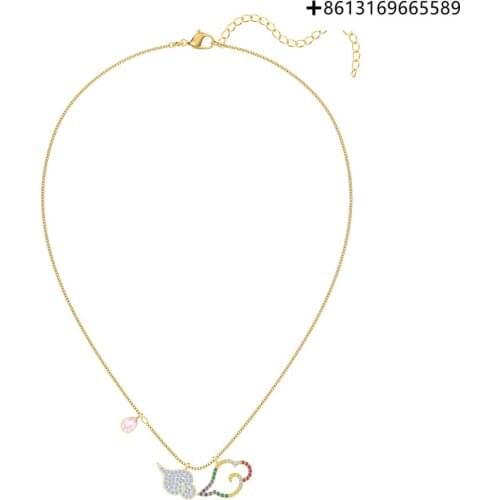 Original Reproduction 1:1 100% Pure Silver 925 Jindou Cloud Elements Eye-Catching Rich Lady Necklace Manufacturers Direct Batch