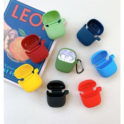 Simple Candy Color Soft Cover for JBL TUNE 220 TWS / T225TWS Case Bluetooth Earphone Case for JBL T220TWS Earphone Headphone Box