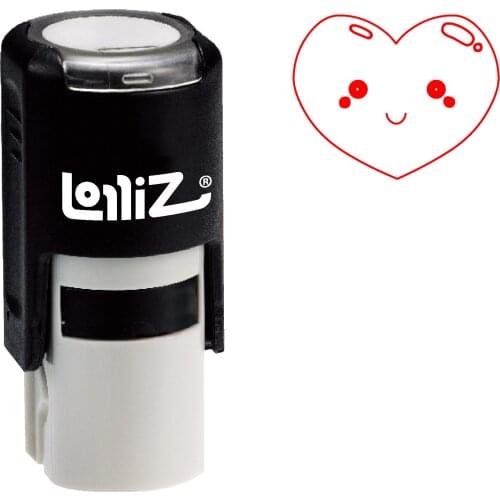 LolliZ "Heart" Pre-Inked Rubber Stamp