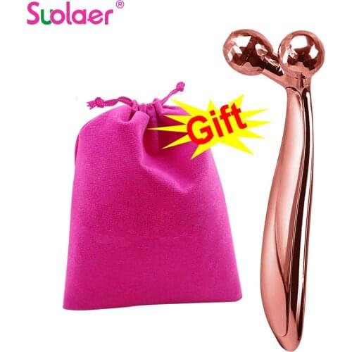 Facial Roller Massage Y Shape Wrinkle Remover Face-lift 3D Thin Face Roller Massager Full Body Relaxation 360 Rotate Massagers