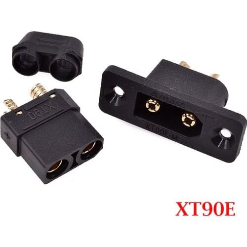 XT90E-M male head with fixed hole, high current model airplane ESC, battery connector, gold-plated plug, battery interface