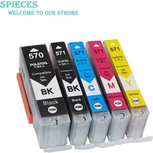 LuoCai PGI-570 CLI571 Compatible Ink Cartridges For Canon PIMXA MG5750/MG5752/MG5753/MG6850/MG6851/MG6852/MG6853/TS6050 Printers