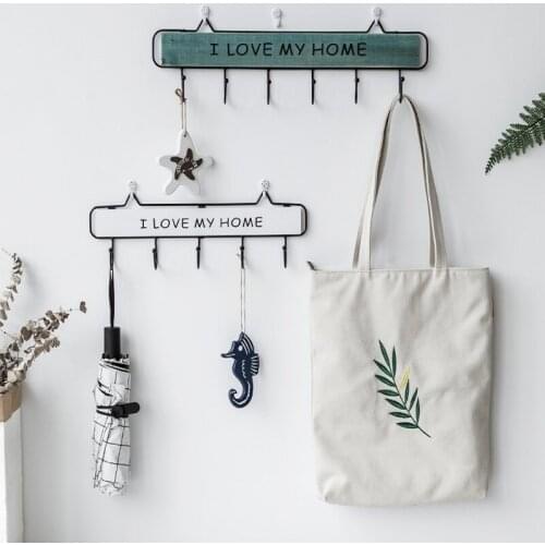 Hanger hook 3 size modern minimalist style wooden wall-mounted shelf hook storage rack household decoration hook key hook