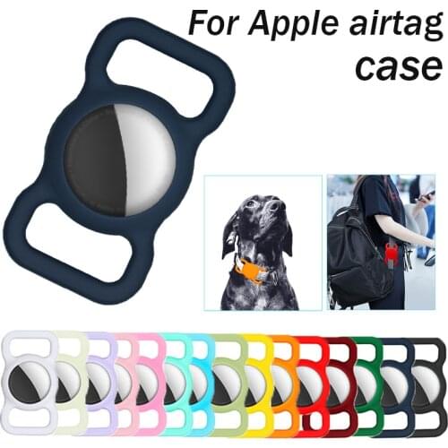 1PC For Apple Airtag Case Dog Cat Collar GPS Finder Colorful Luminous Protective Silicone Case For Apple Air Tag Tracker Case