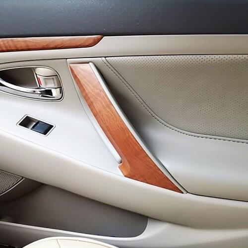 1pc Car Interior Door Handle Pull Cover Protection Trim For Toyota Camry 2006 2007 2008 2009 2010 2011