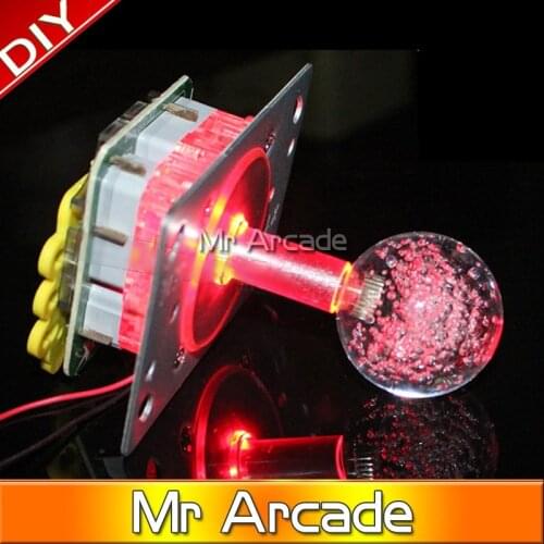10 pcs 7 colors LED illuminated sanwa type OEM joystick colorful hot selling joystcik arcade machine accessories