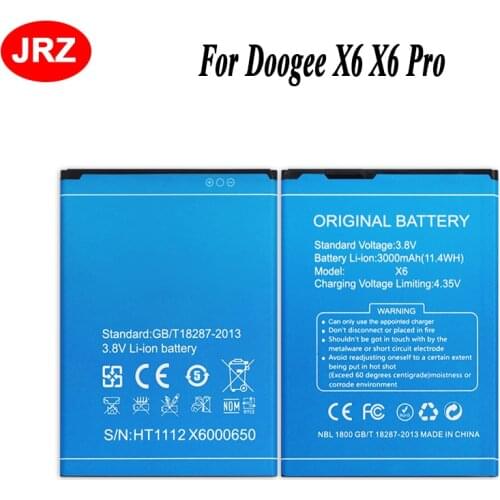 For DOOGEE X6 Battery 3000mAh Bateria Accumulator AKKU For Doogee X6 Pro Cell Phone