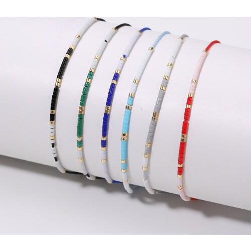 Rttooas Handmade MIYUKI Seed Bead Bracelet Lucky Bracelets & Bangles For Women Mix Colors Beads Bracelets