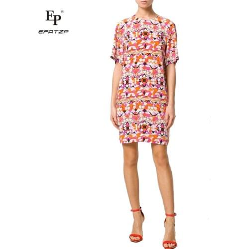 Efatzp Summer Silk Dresses