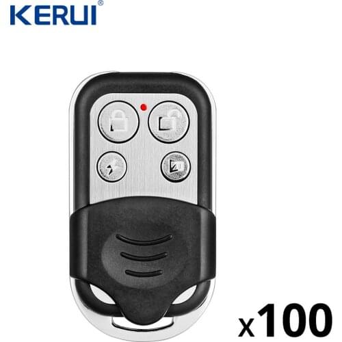 KERUI 100pcs RC528 Metal Portable Remote Control 433MHz Accessories Controller For Home Security Alarm System Touch Keypad