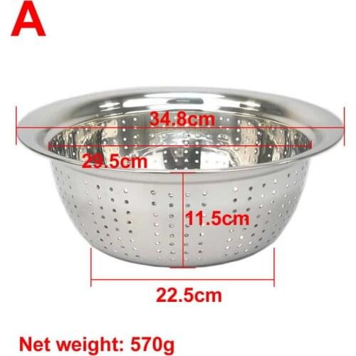 Wash rice sieve rice bowl wash baskets Basket rice cooker kitchen drain hole basin spill basins 34cm 36cm 38cm 40cm