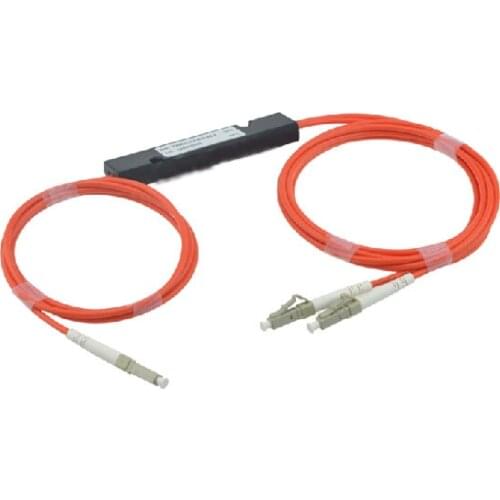 LC UPC MINI PLC 1X 2 Multimode LC fiber optic splitter 1x2 LC pc plc splitter/ 1x2 FBT 850nm PLC splitter Free shipping