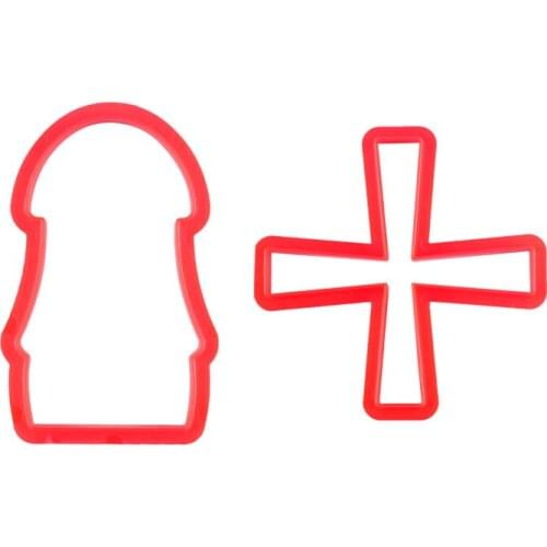 Windmill Cookie Cutter Plastic Biscuit Knife Baking Fruit Cake Kitchen Tools Mold Embossing Printing