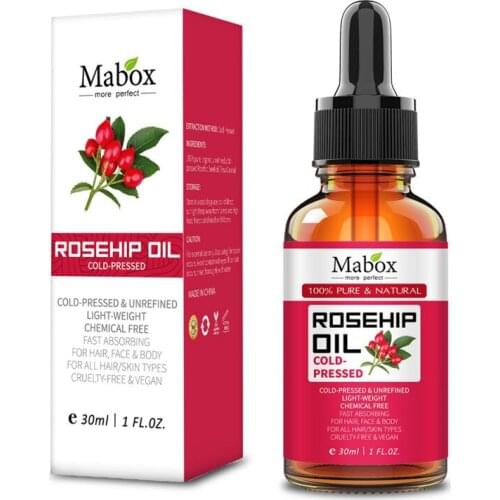 30ml Rosehip Natural Pure Skin Hydrating Restoring Essential Oil Anti Moisturizer Ageing & Anti Wrinkle Massage Serum
