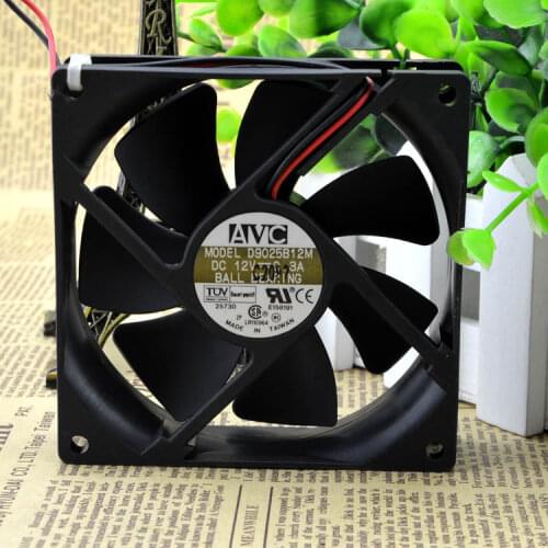 New original 9025 9CM / cm D9025B12M 12V 0.3A 2-wire mute cooling fan