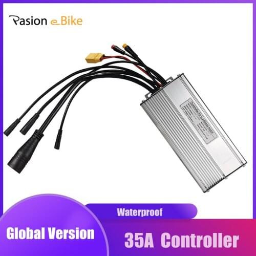PASION E BIKE DC Sine Wave Waterproof 35A Controller 36/48V 750W Hub Motor Electric Bike Controller KT Controller LCD3/8 Display