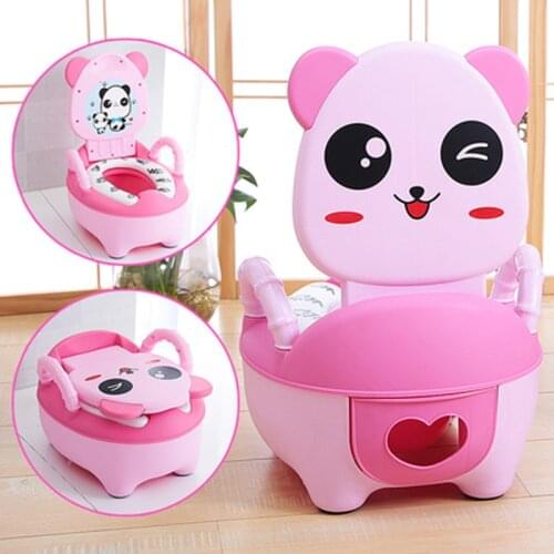 Portable Panda Pot Childrens Travel Pot Cute Boys Urinal Infant Girls Potty Seat Car Potty Training Baby Pots Baby Toilet Seat
