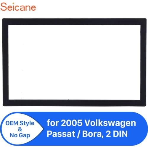 Seicane Cheap 173*98mm 2 Din Car Stereo Player Fascia for VW Volkswagen Passat Bora Radio Panel refitting Kit